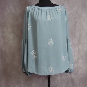 Loft Powder Blue Blouse